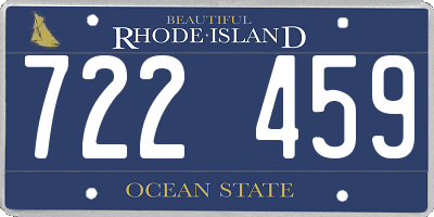 RI license plate 722459