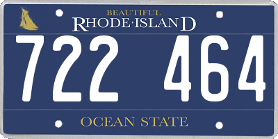 RI license plate 722464