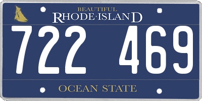 RI license plate 722469