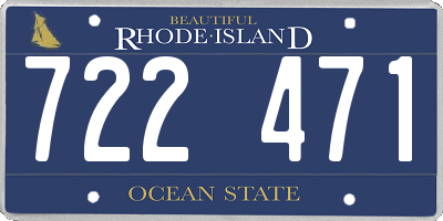 RI license plate 722471