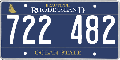 RI license plate 722482