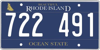 RI license plate 722491