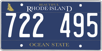 RI license plate 722495