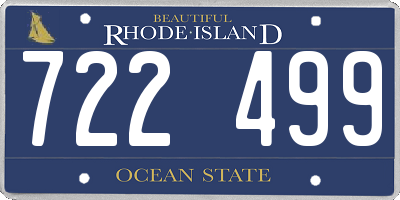 RI license plate 722499