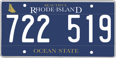 RI license plate 722519