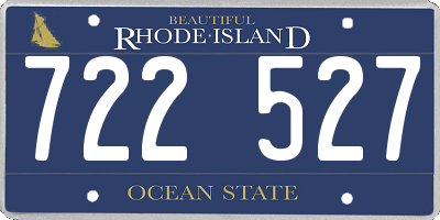 RI license plate 722527