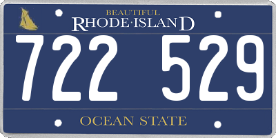 RI license plate 722529