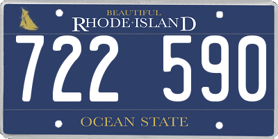RI license plate 722590