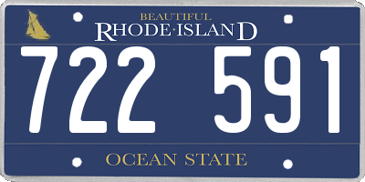 RI license plate 722591