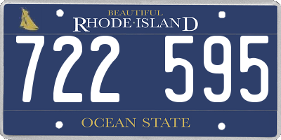 RI license plate 722595
