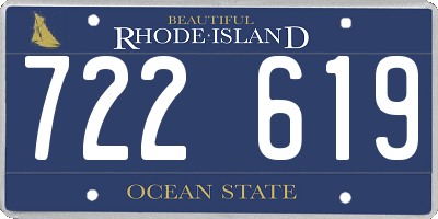 RI license plate 722619