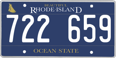 RI license plate 722659