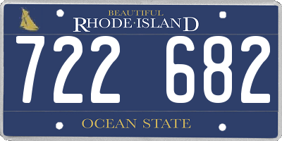 RI license plate 722682