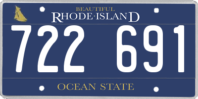 RI license plate 722691