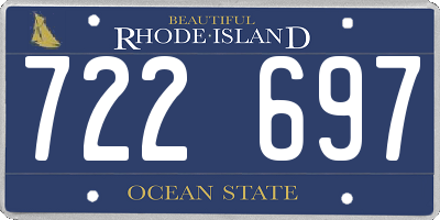RI license plate 722697