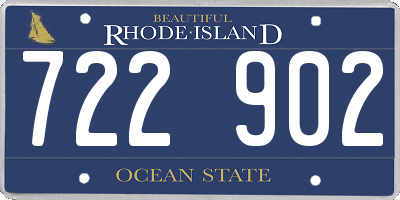 RI license plate 722902