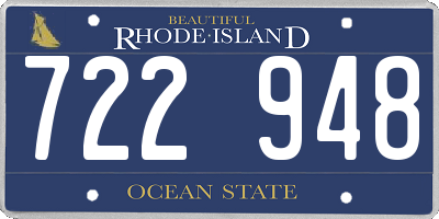 RI license plate 722948