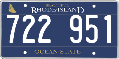 RI license plate 722951