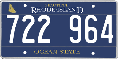 RI license plate 722964
