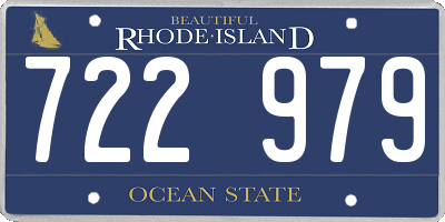 RI license plate 722979
