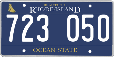 RI license plate 723050