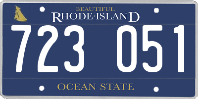 RI license plate 723051