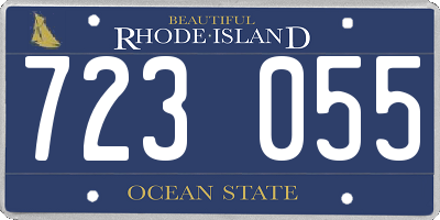 RI license plate 723055