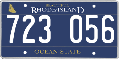 RI license plate 723056