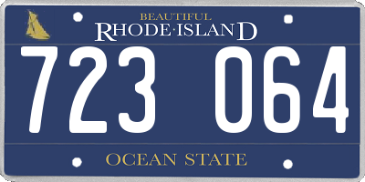 RI license plate 723064
