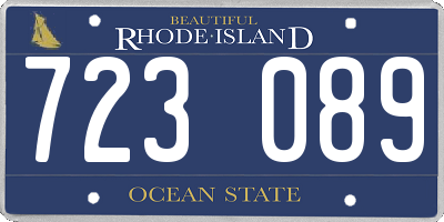 RI license plate 723089
