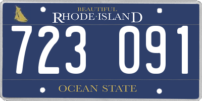 RI license plate 723091