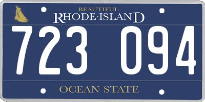 RI license plate 723094