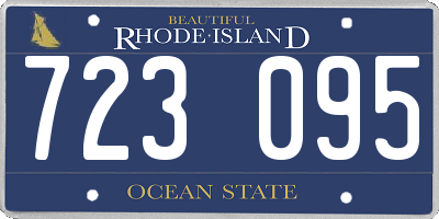 RI license plate 723095
