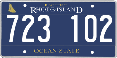 RI license plate 723102