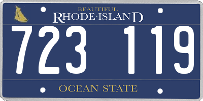 RI license plate 723119
