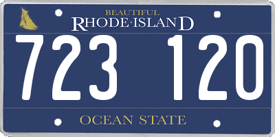 RI license plate 723120