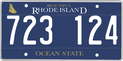RI license plate 723124