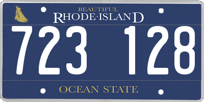 RI license plate 723128