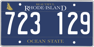 RI license plate 723129