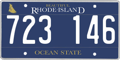 RI license plate 723146