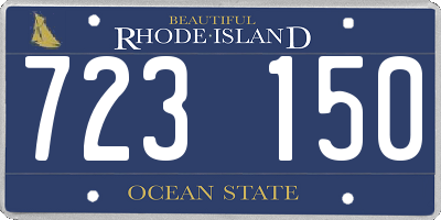 RI license plate 723150