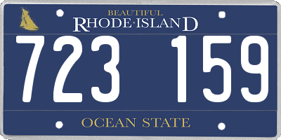 RI license plate 723159
