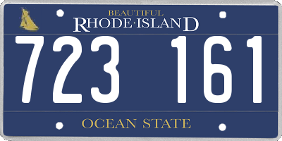 RI license plate 723161