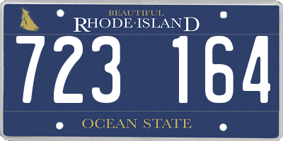 RI license plate 723164