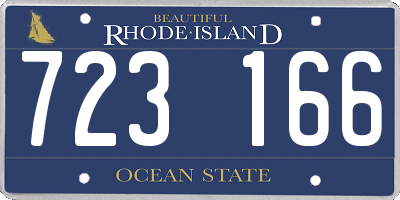 RI license plate 723166