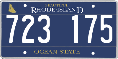 RI license plate 723175