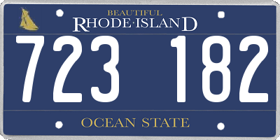 RI license plate 723182