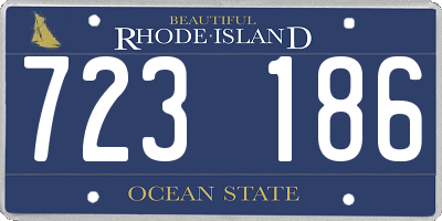 RI license plate 723186