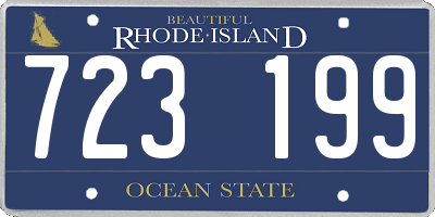 RI license plate 723199