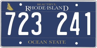 RI license plate 723241